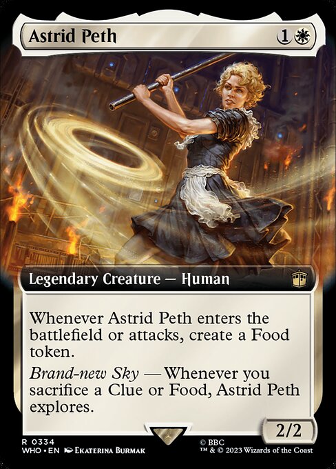 【拡張アート】【Foil】【EN】アストリッド・ペス/Astrid Peth [WHO] 白R No.334