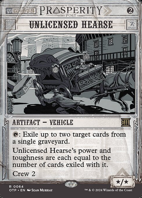 【ショーケース】【ボーダレス】【Foil】【EN】未認可霊柩車/Unlicensed Hearse [OTP] 茶R No.64