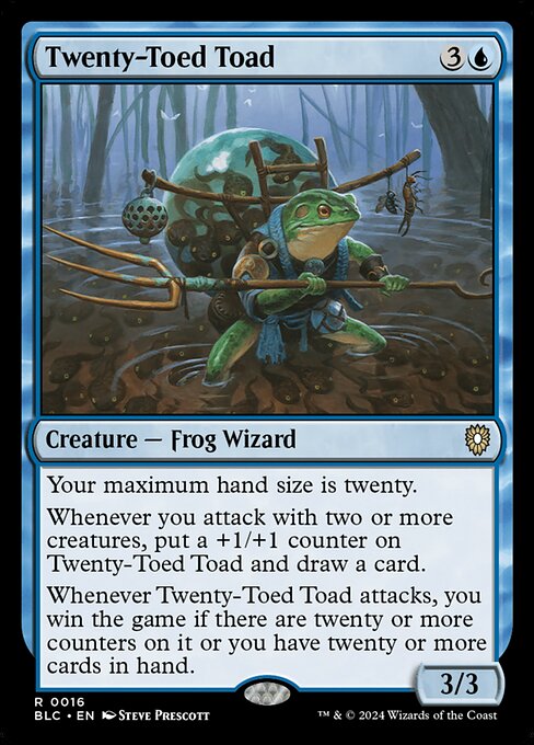 【EN】二十本指のカエル/Twenty-Toed Toad [BLC] 青R No.16