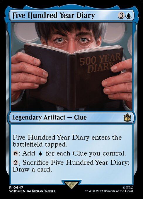 【サージFoil】【Foil】【EN】500年日記/Five Hundred Year Diary [WHO] 青R No.647