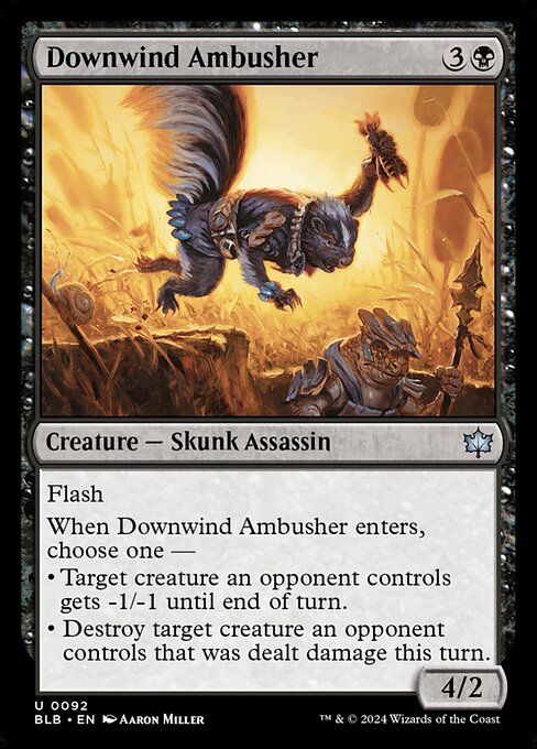 【Foil】【EN】風下の伏兵/Downwind Ambusher [BLB] 黒U No.92