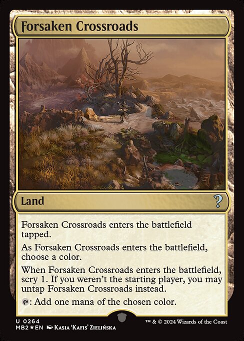 【Foil】【EN】見捨てられた交差路/Forsaken Crossroads [MB2] 土地U No.264