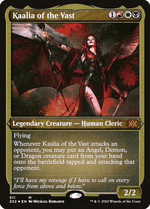 【エッチングFoil】【EN】巨大なるカーリア/Kaalia of the Vast [2X2] 金M No.511