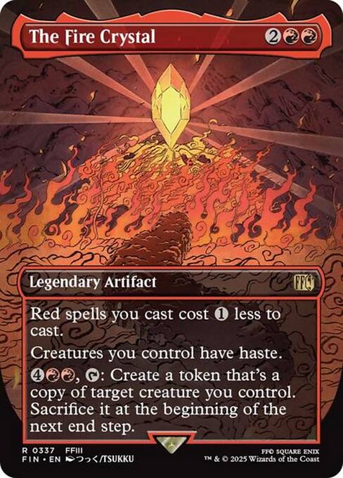 【ボーダレス】【Foil】【EN】火のクリスタル/The Fire Crystal [FIN] 赤R No.337