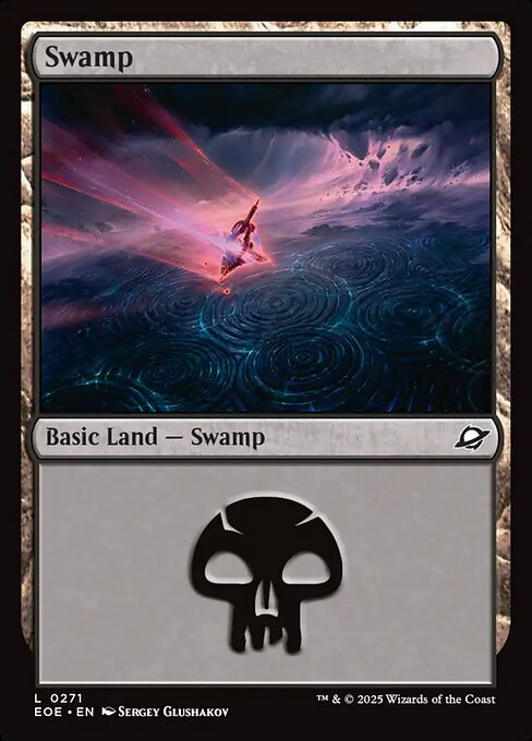 【Foil】【EN】沼/Swamp [EOE] 土地C No.271