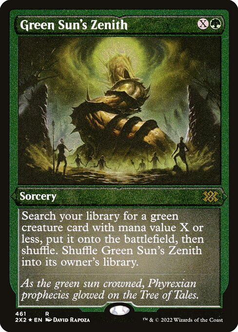 【エッチングFoil】【EN】緑の太陽の頂点/Green Sun's Zenith [2X2] 緑R No.461
