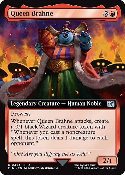 【拡張アート】【Foil】【EN】ブラネ女王/Queen Brahne [FIN] 赤U No.464
