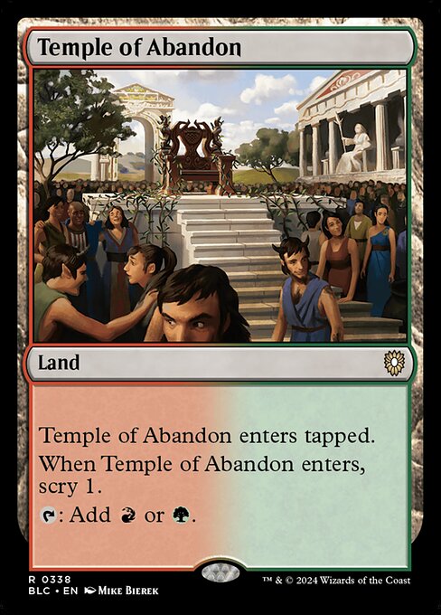 【EN】奔放の神殿/Temple of Abandon [BLC] 土地R No.338