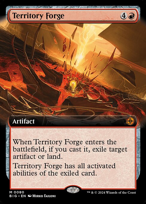 【Foil】【EN】領土の溶鉱炉/Territory Forge [BIG] 赤M No.80