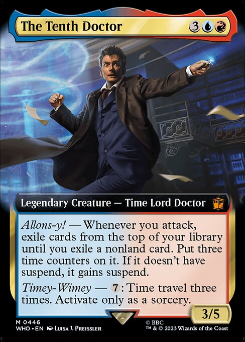 【拡張アート】【Foil】【EN】10代目ドクター/The Tenth Doctor [WHO] 金M No.446