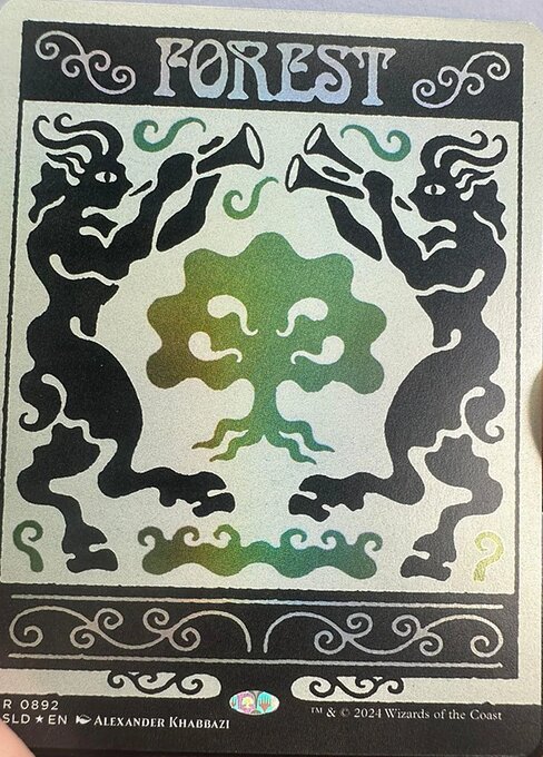 【ボーダレス】【Foil】【EN】森/Forest [SLD] 土地R No.892