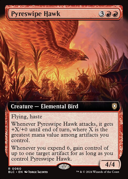 【EN】火掻き鷹/Pyreswipe Hawk [BLC] 赤R No.60