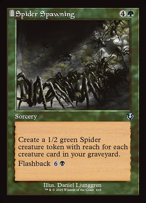 【Foil】【EN】蜘蛛の発生/Spider Spawning [INR] 緑U No.419