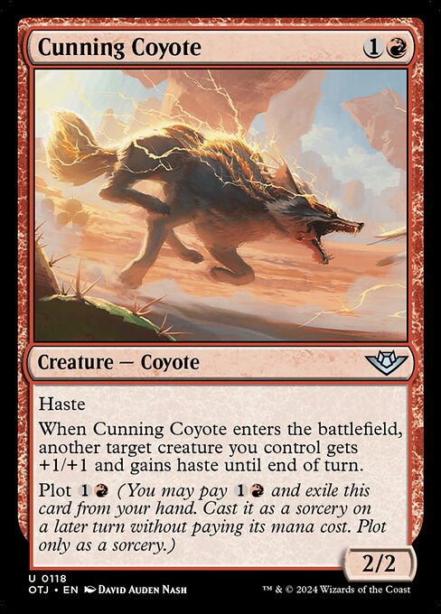 【EN】狡猾なコヨーテ/Cunning Coyote [OTJ] 赤U No.118
