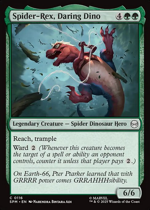 【EN】果敢な恐竜、スパイダーレックス/Spider-Rex, Daring Dino [SPM] 緑C No.116