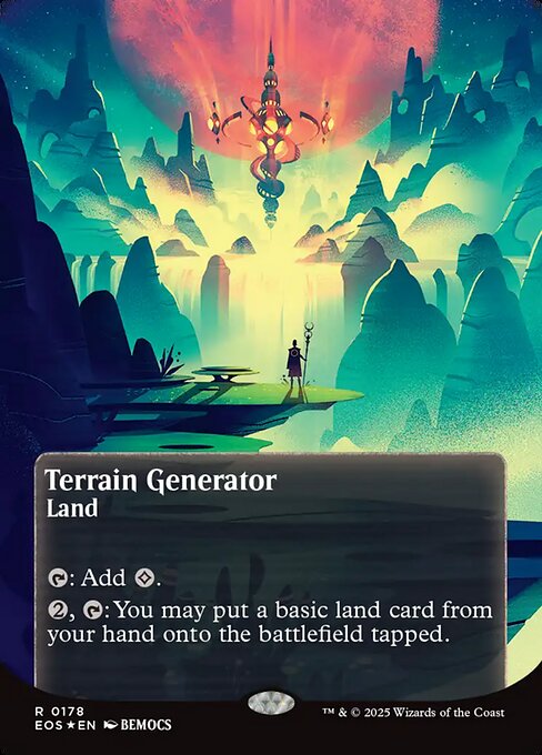 【ボーダレス】【ギャラクシーFoil】【EN】地形形成装置/Terrain Generator [EOS] 土地R No.178