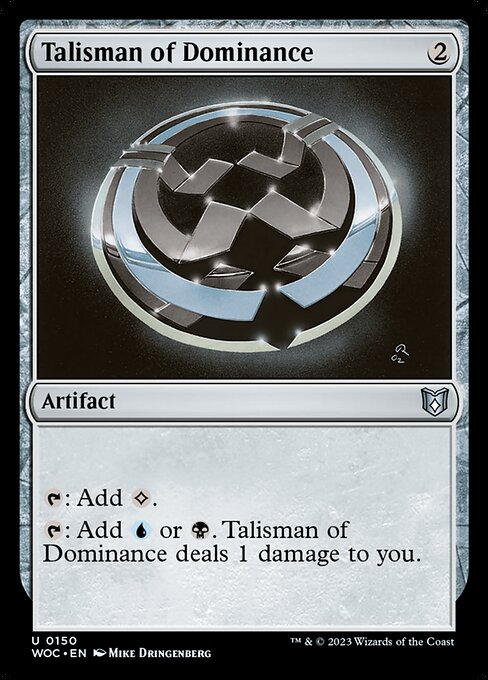 【EN】威圧のタリスマン/Talisman of Dominance [WOC] 茶U No.150