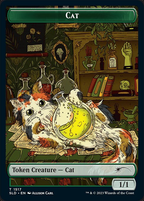 【Foil】【EN】Cat [SLD] 緑C No.1517