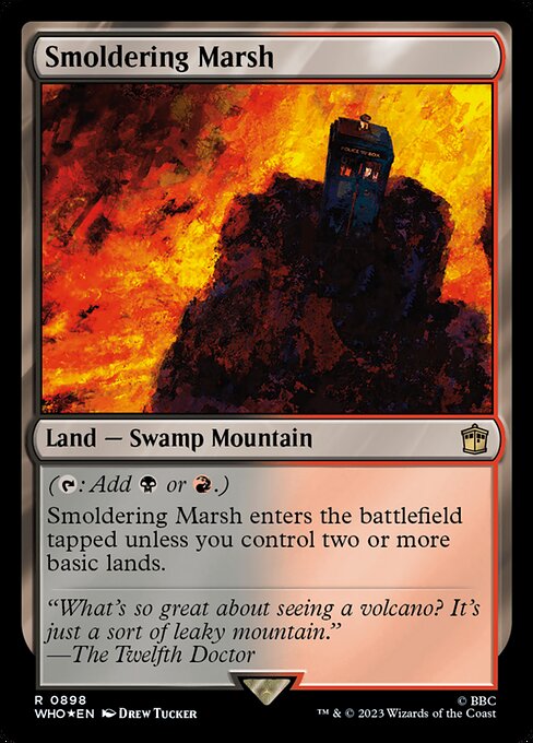 【サージFoil】【Foil】【EN】燻る湿地/Smoldering Marsh [WHO] 無R No.898
