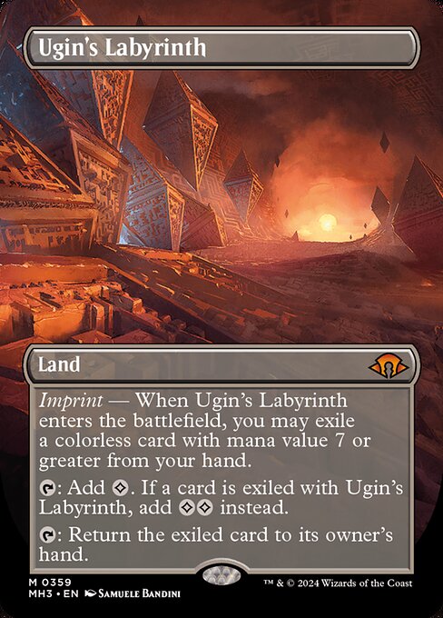 【ボーダレス】【Foil】【EN】ウギンの迷宮/Ugin's Labyrinth [MH3] 土地M No.359