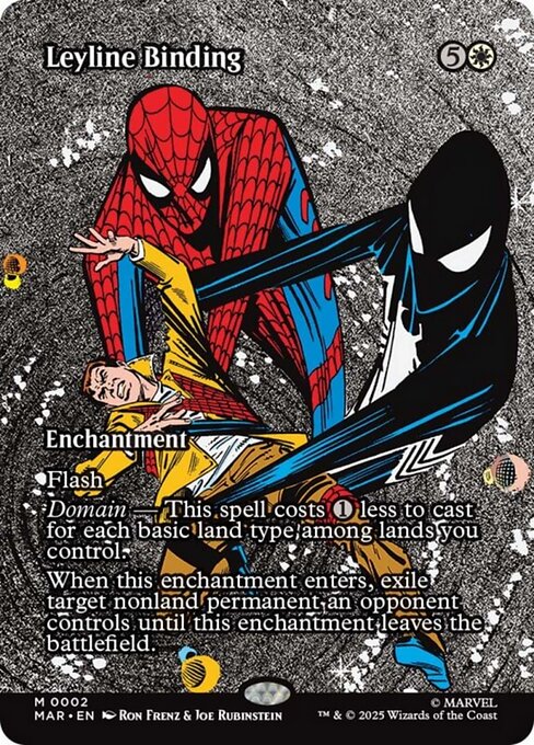 【ボーダレス】【Foil】【EN】力線の束縛/Leyline Binding [MAR] 白M No.2