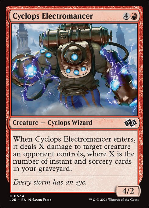 【EN】サイクロプスの電術師/Cyclops Electromancer [J25] 赤C No.534