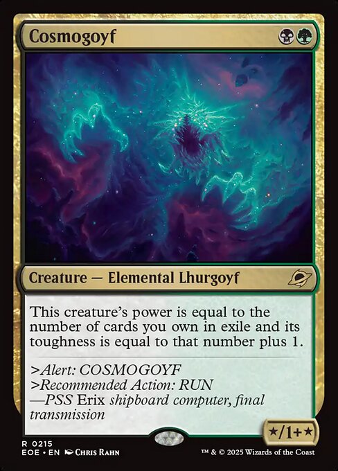 【Foil】【EN】コスモゴイフ/Cosmogoyf [EOE] 金R No.215