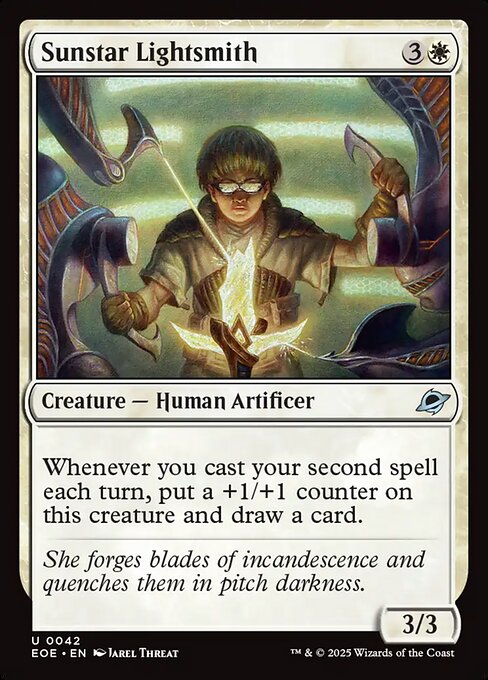 【Foil】【EN】サンスターの光細工師/Sunstar Lightsmith [EOE] 白U No.42