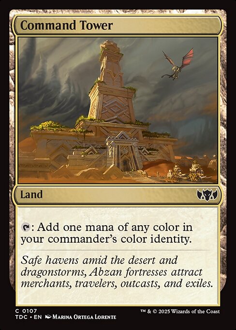 【Foil】【EN】統率の塔/Command Tower [TDC] 土地C No.107