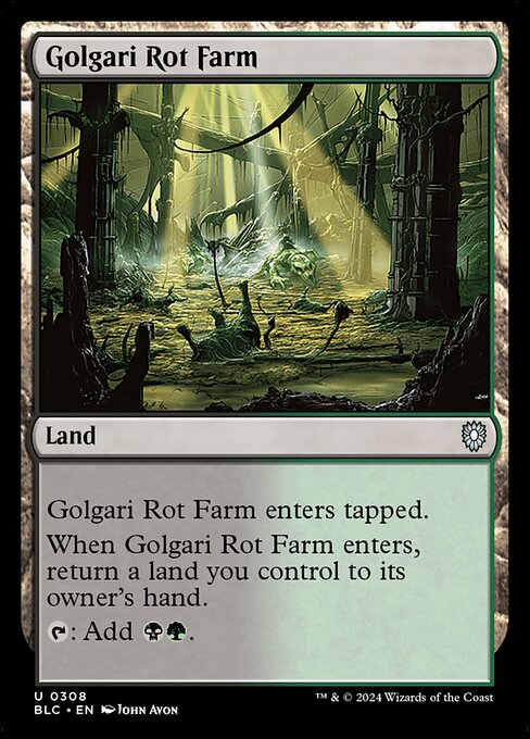 【EN】ゴルガリの腐敗農場/Golgari Rot Farm [BLC] 土地C No.308