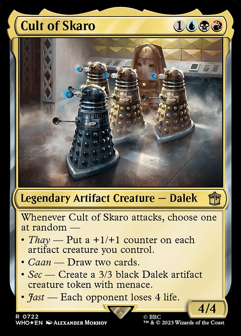 【サージFoil】【Foil】【EN】スカロの集団/Cult of Skaro [WHO] 金R No.722
