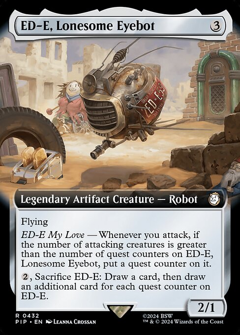 【拡張アート】【Foil】【EN】孤独なアイボット、ED-E/ED-E, Lonesome Eyebot [PIP] 茶R No.432