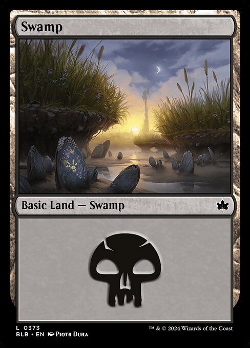 【Foil】【EN】沼/Swamp [BLB] 土地C No.373