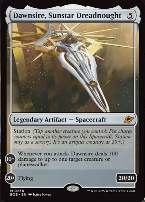 【Foil】【EN】サンスターの弩級艦、ドーンサイアー/Dawnsire, Sunstar Dreadnought [EOE] 茶M No.238