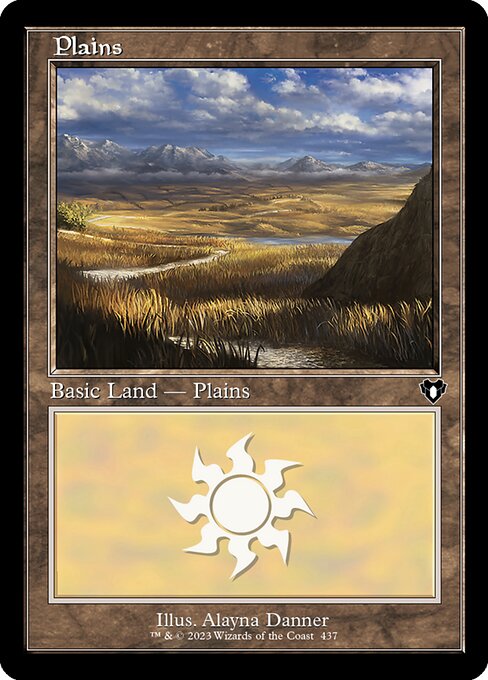 【Foil】【EN】平地/Plains [CMM] 無C No.437