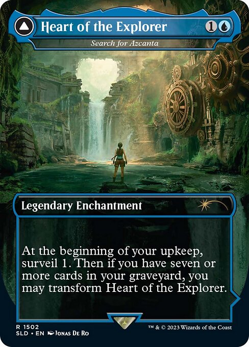 【ボーダレス】【Foil】【EN】Search for Azcanta // Azcanta, the Sunken Ruin [SLD] 白R No.1502