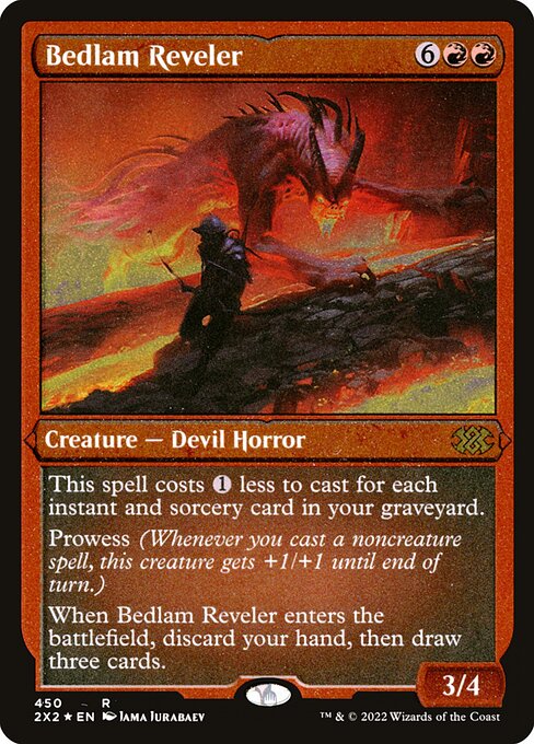 【エッチングFoil】【EN】騒乱の歓楽者/Bedlam Reveler [2X2] 赤R No.450