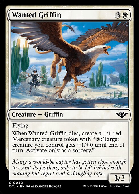 【EN】指名手配のグリフィン/Wanted Griffin [OTJ] 白C No.38