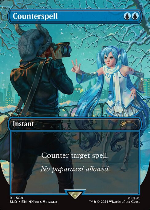 【フルアート】【Foil】【EN】対抗呪文/Counterspell [SLD] 青R No.1589