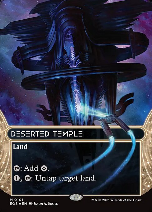 【ボーダレス】【ギャラクシーFoil】【EN】さびれた寺院/Deserted Temple [EOS] 土地M No.101