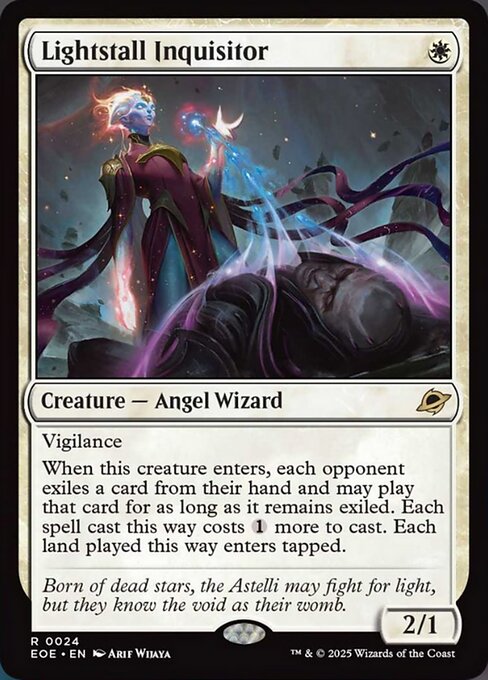 【Foil】【EN】光逸らしの審問官/Lightstall Inquisitor [EOE] 白R No.24