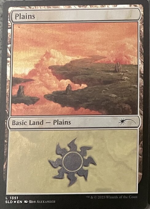【Foil】【EN】平地/Plains [SLD] 無C No.1351
