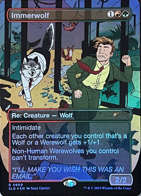 【Foil】【EN】常なる狼/Immerwolf [SLD] 金R No.809