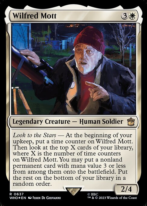 【サージFoil】【Foil】【EN】ウィルフレッド・モット/Wilfred Mott [WHO] 白R No.637