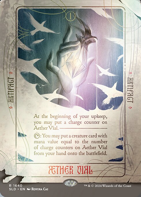 【ボーダレス】【Foil】【EN】霊気の薬瓶/Aether Vial [SLD] 茶R No.1640★