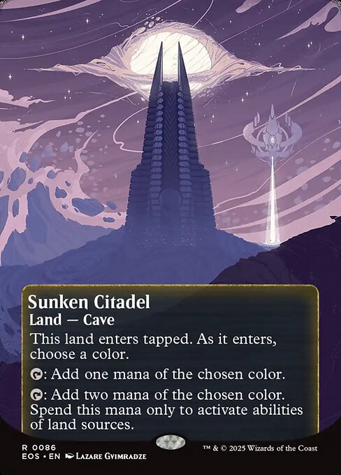 【ボーダレス】【EN】沈んだ城塞/Sunken Citadel [EOS] 土地R No.86