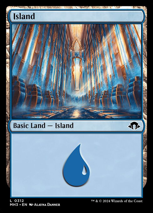 【Foil】【EN】島/Island [MH3] 土地C No.312