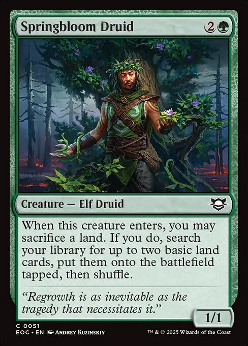 【EN】春花のドルイド/Springbloom Druid [EOC] 緑C No.51
