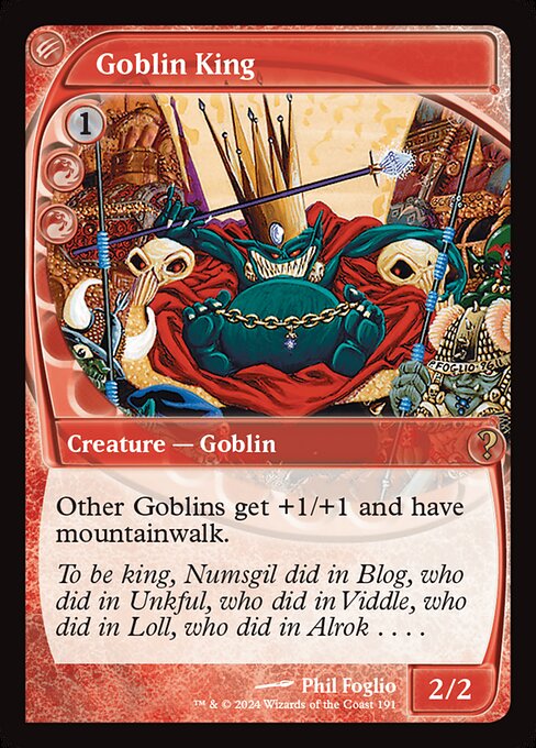 【Foil】【EN】ゴブリンの王/Goblin King [MB2] 赤R No.191