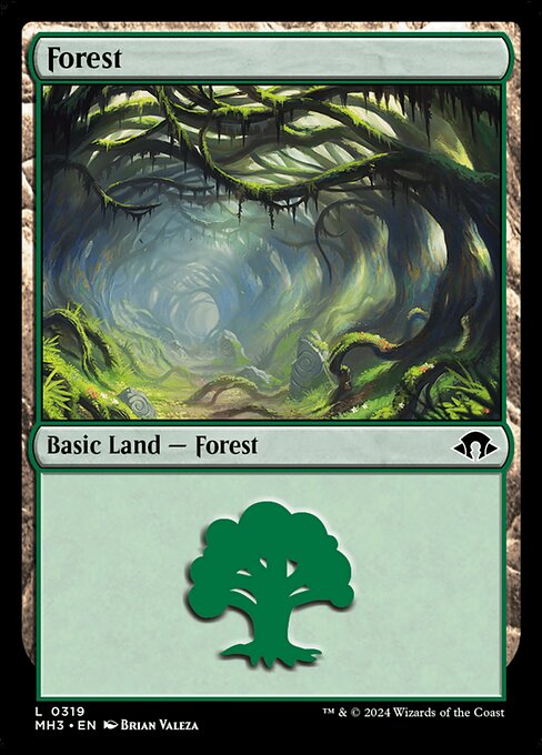【Foil】【EN】森/Forest [MH3] 土地C No.319
